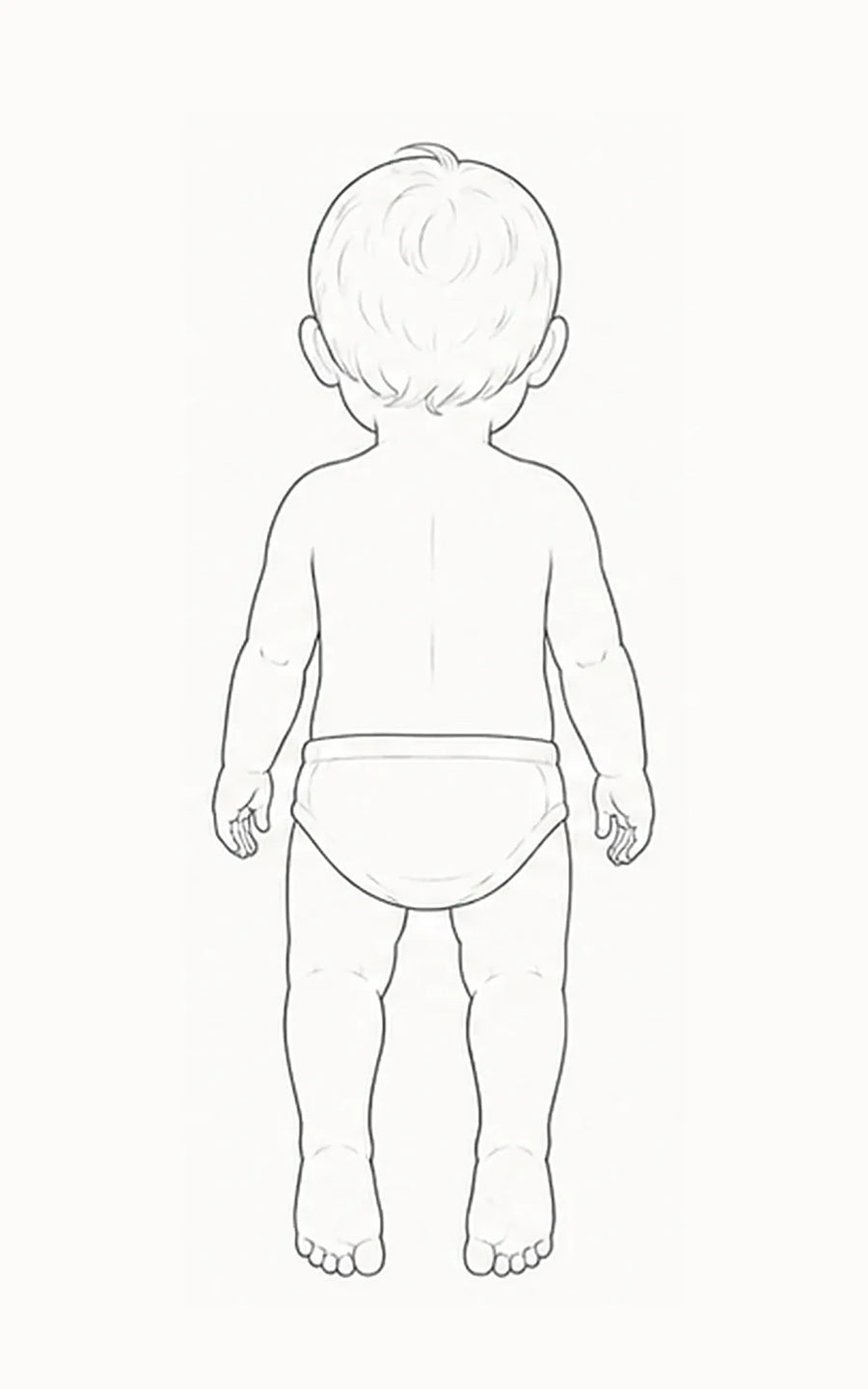 Baby, back application view
