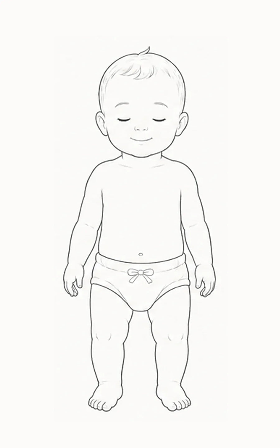 Baby, front application view