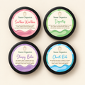 Newborn Set with four 30 ml balms: Soothie Woothie, Digestif, Sleepy Balm and Chest Rub