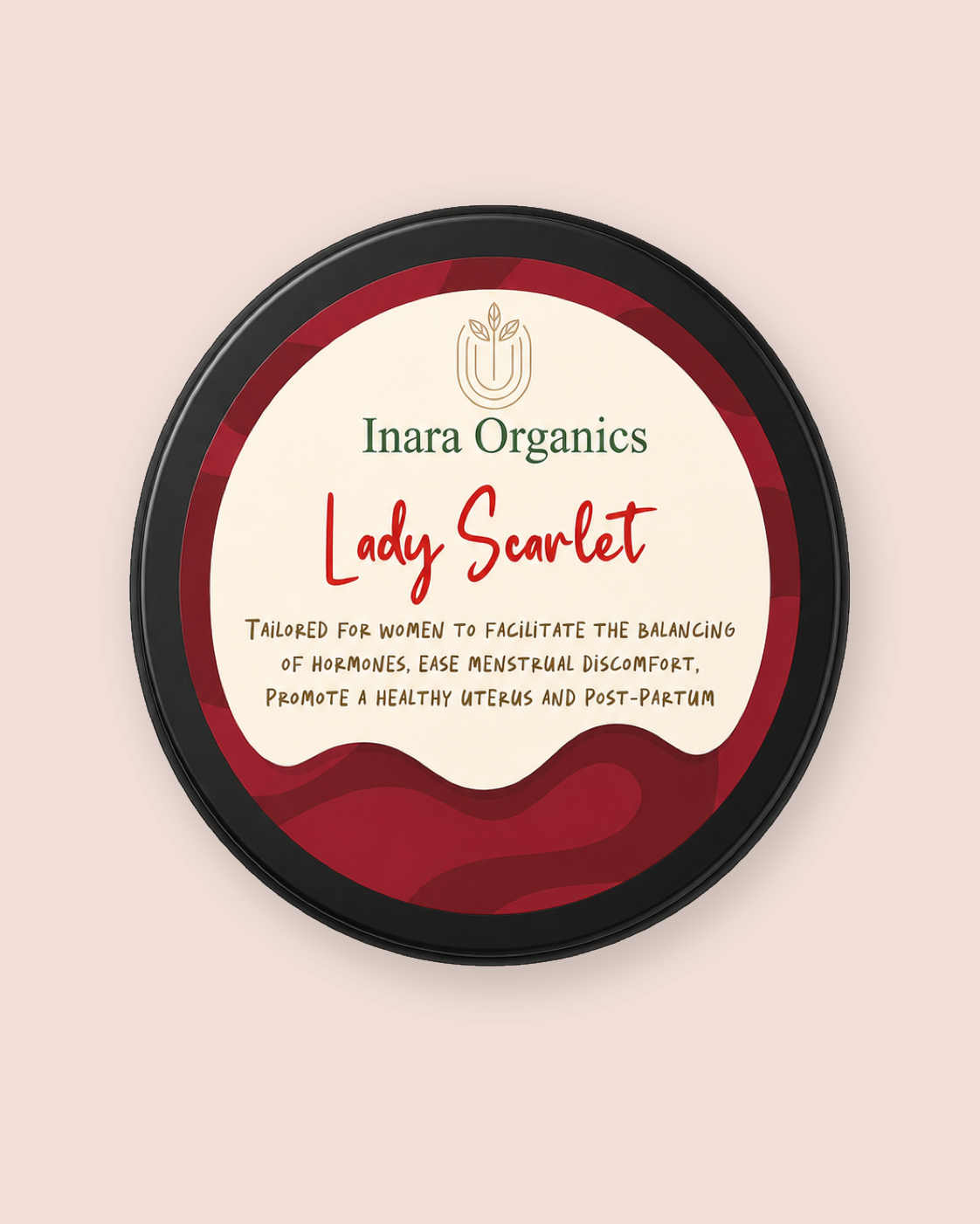 Inara Organics Lady Scarlet: period comfort balm for women