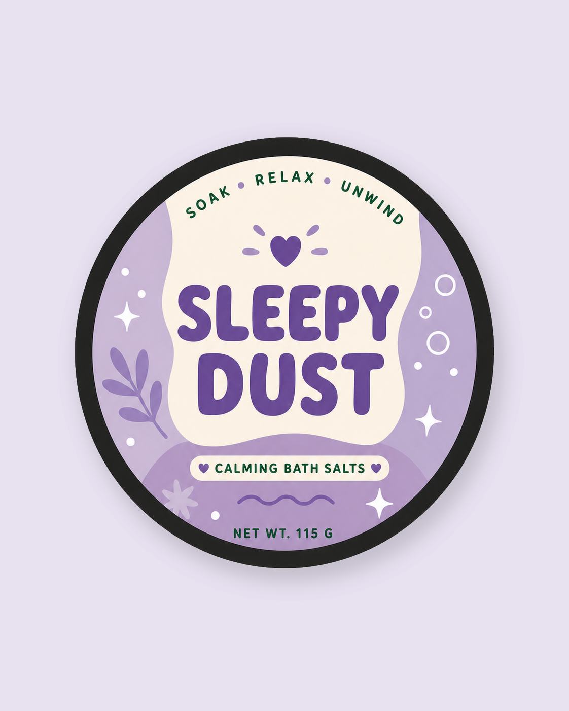 Inara Organics Sleepy Dust: calming bedtime bath salts