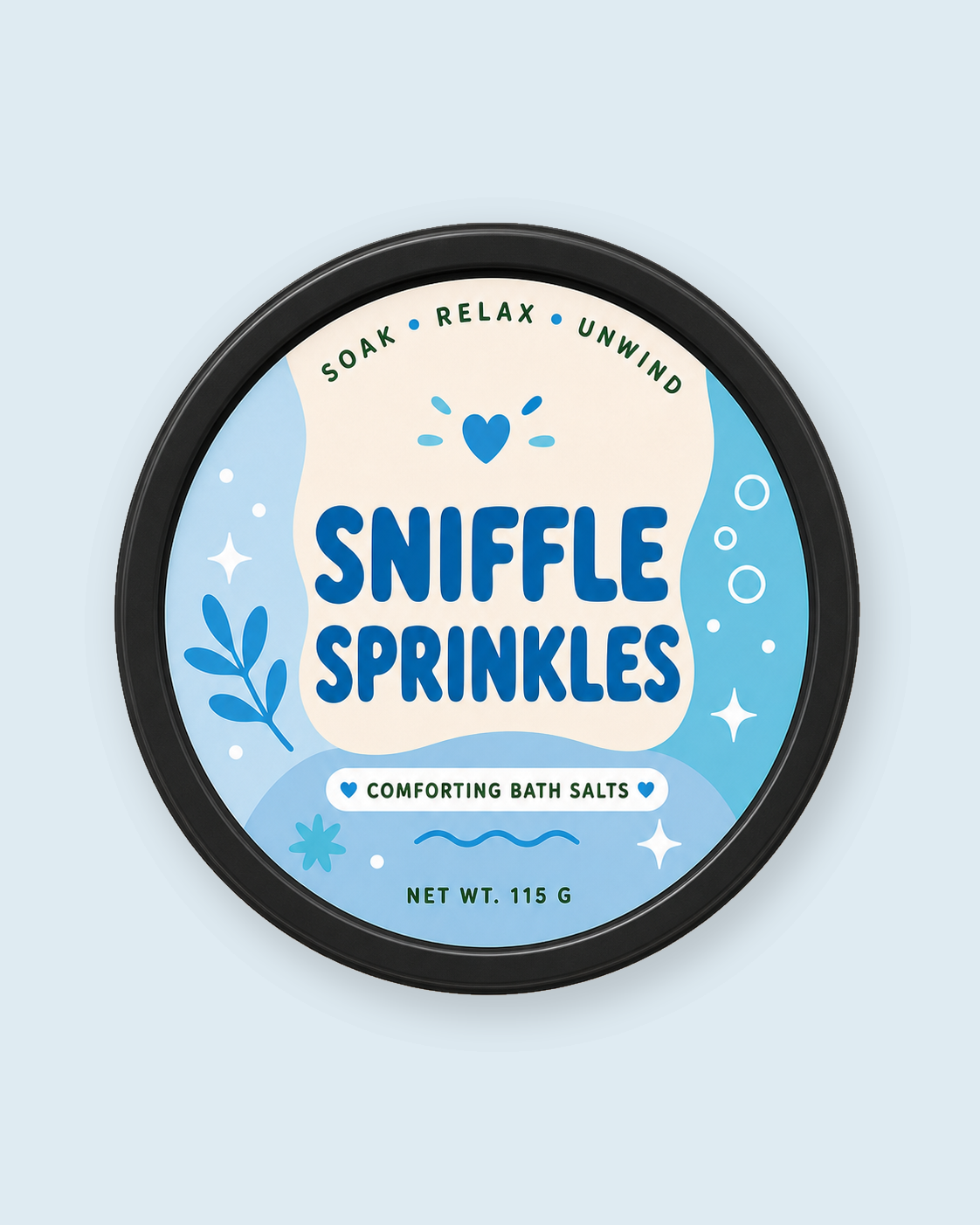 Inara Organics Sniffle Sprinkles: comforting bath salts for stuffy noses