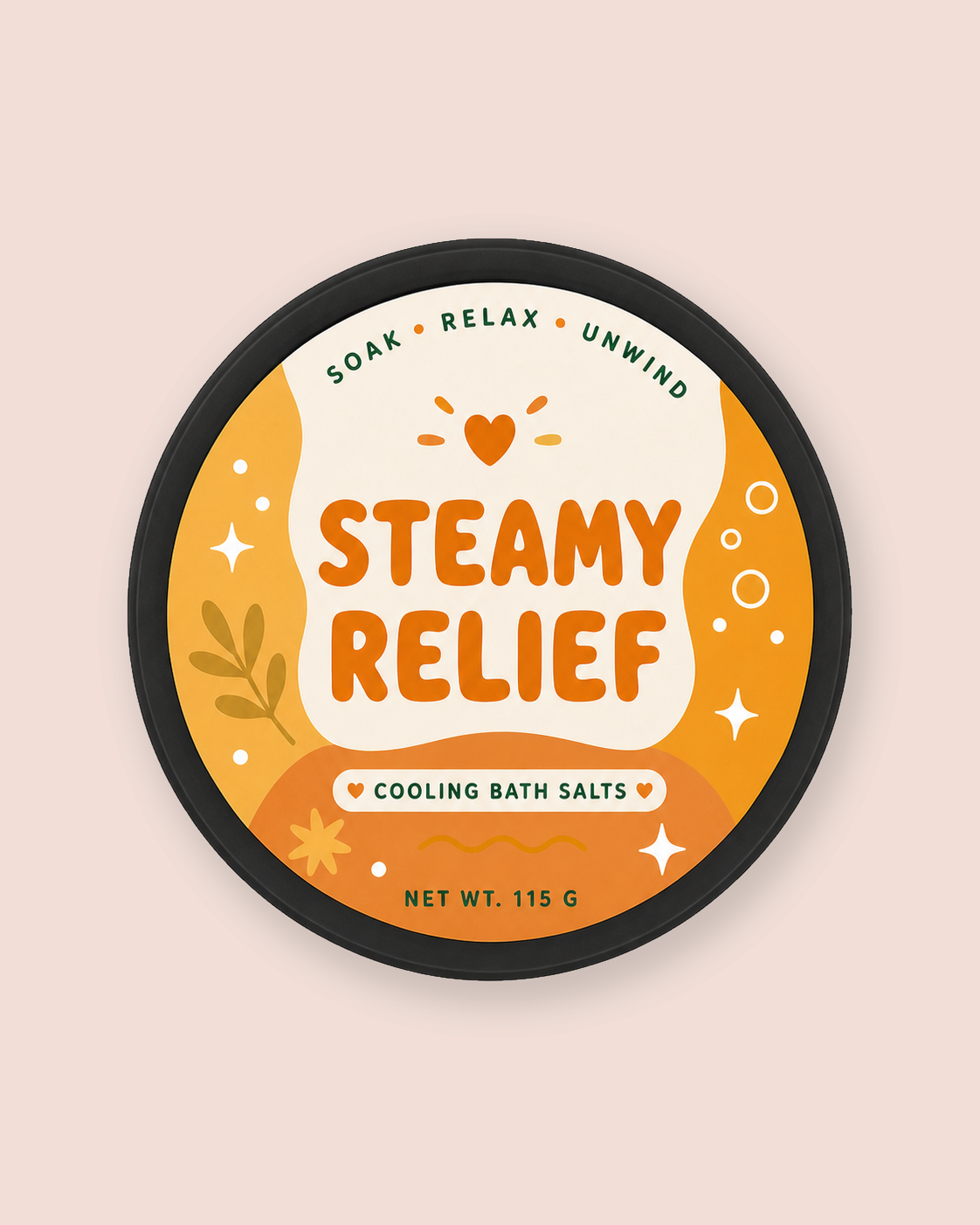 Inara Organics Steamy Relief: fever comfort bath soak with epsom salt
